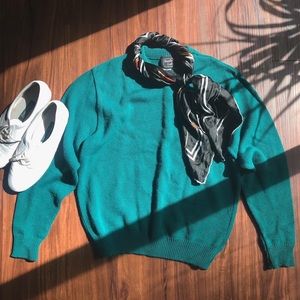 Emerald green vintage sweater